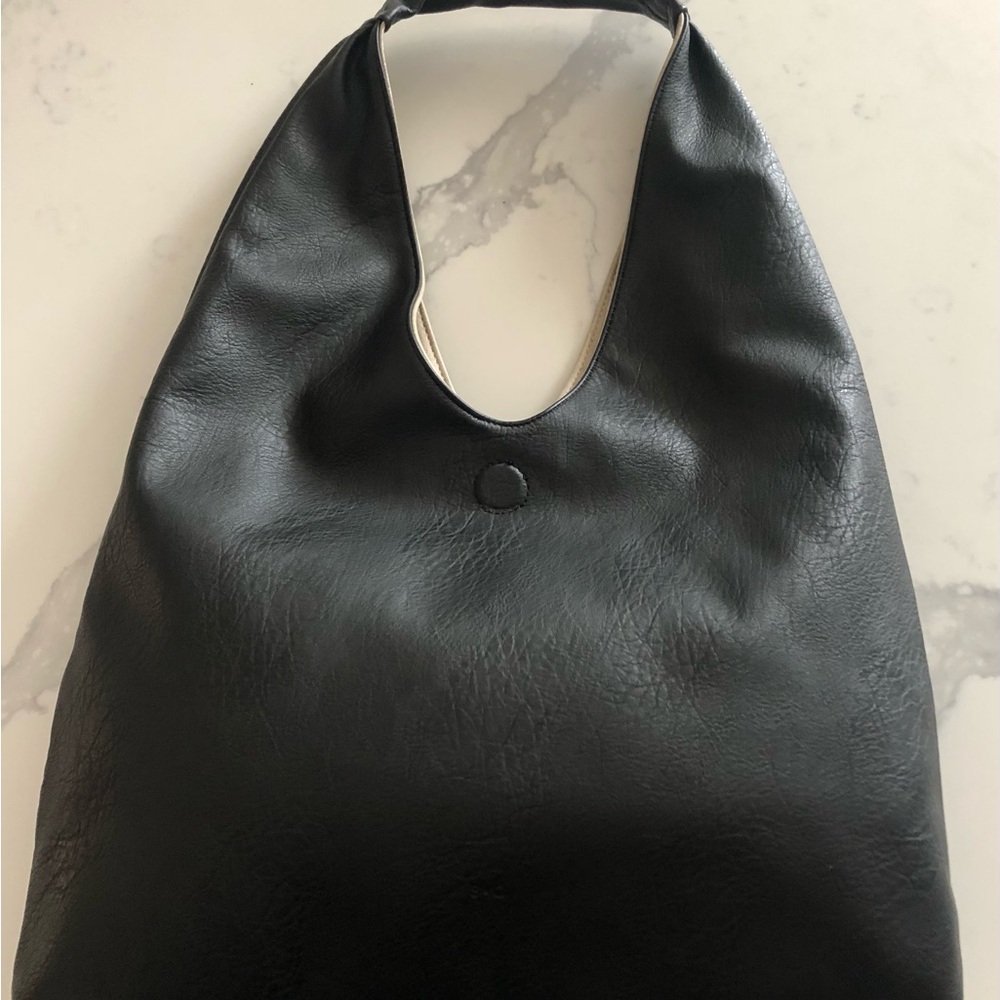 S-Q Vegan Cecilia Reversible Slouchy Hobo Tote